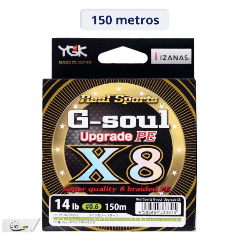 Linha de Multifilamento YGK G-Soul Upgrade PE X8 - 200 ou 150 metros= FRETE GRÁTIS