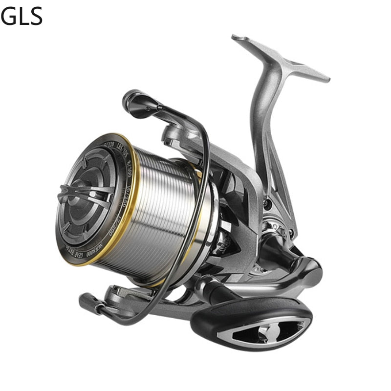 GLS New 8000 9000 10000 12000 Series Long Casting Spinning Wheel 17+1BB Aluminum Alloy Spool 4.8:1 High Speed Fishing Reel
