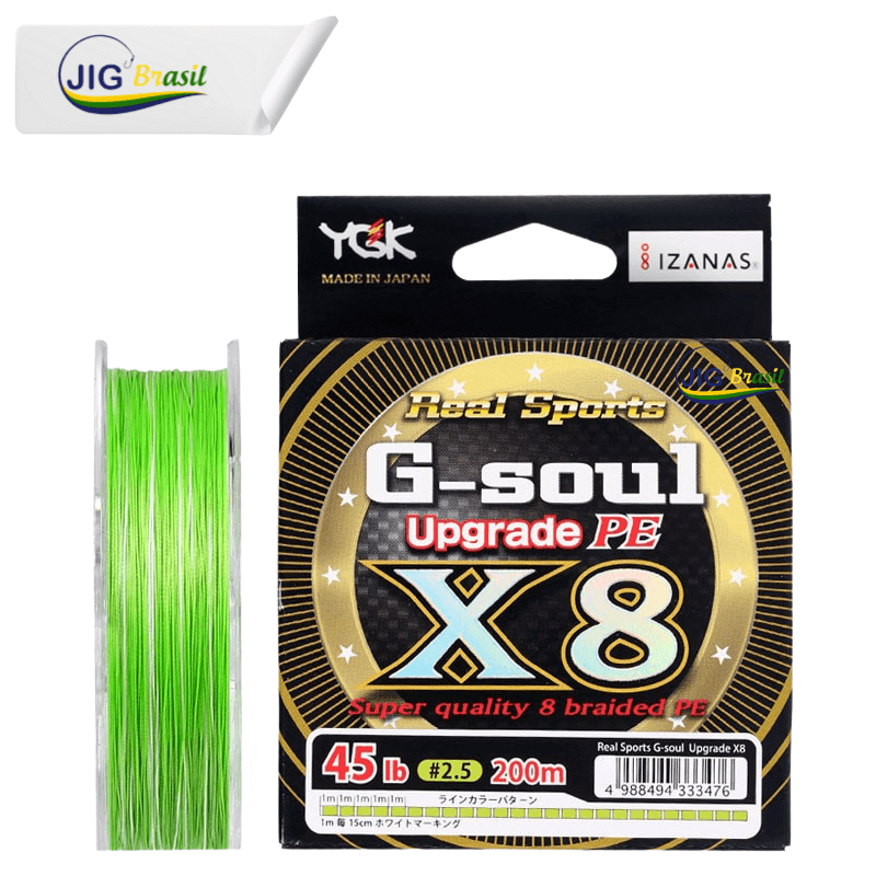 Linha de Multifilamento YGK G-Soul Upgrade PE X8 - 200 ou 150 metros= FRETE GRÁTIS