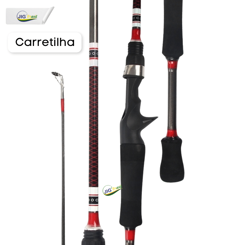 Vara de pesca Cat 6-15LBS de Carbono 1.80m FRETE GRÀTIS